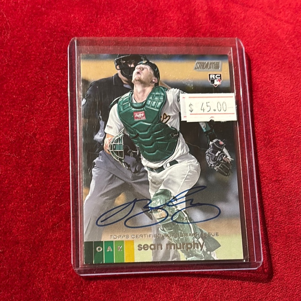 2020 Topps Stadium Club Sean Murphy Autograph Baseball Card